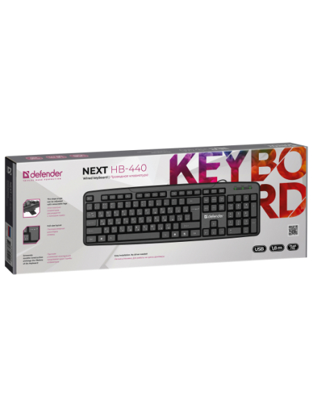 Клавиатура Defender NEXT HB-440 USB black 2