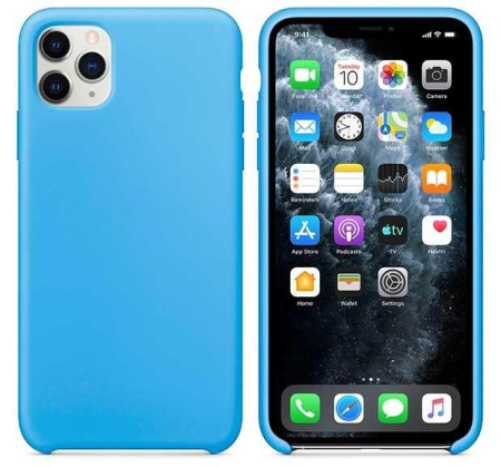 Чехол Iphone 11 Silicone Case светло-синий